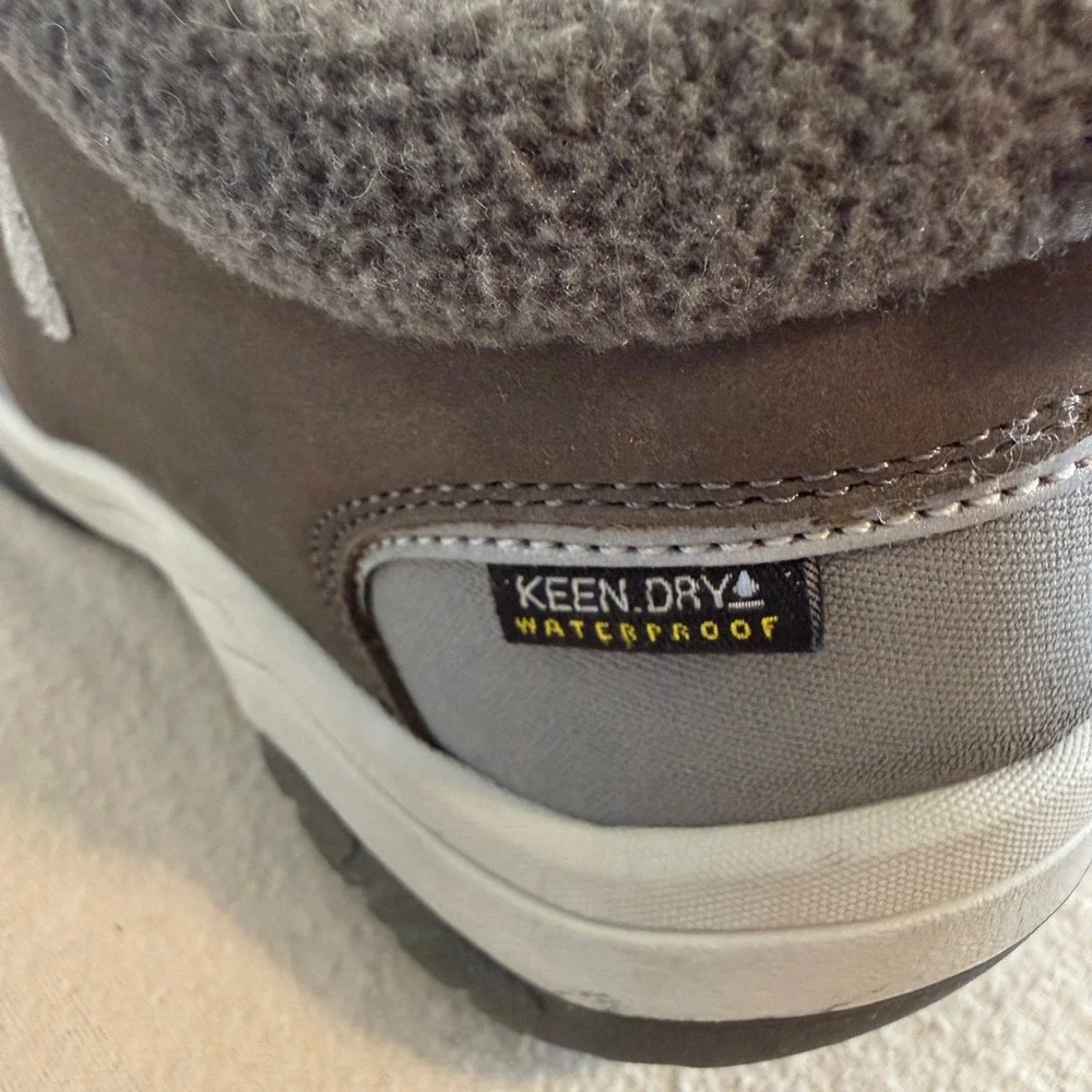 Keen Kootenay III Mid Waterproof Boots Kids Grey Pink 1023803 Size 4Y EU 36